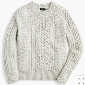 J.crew Popcorn cable-knit sweater